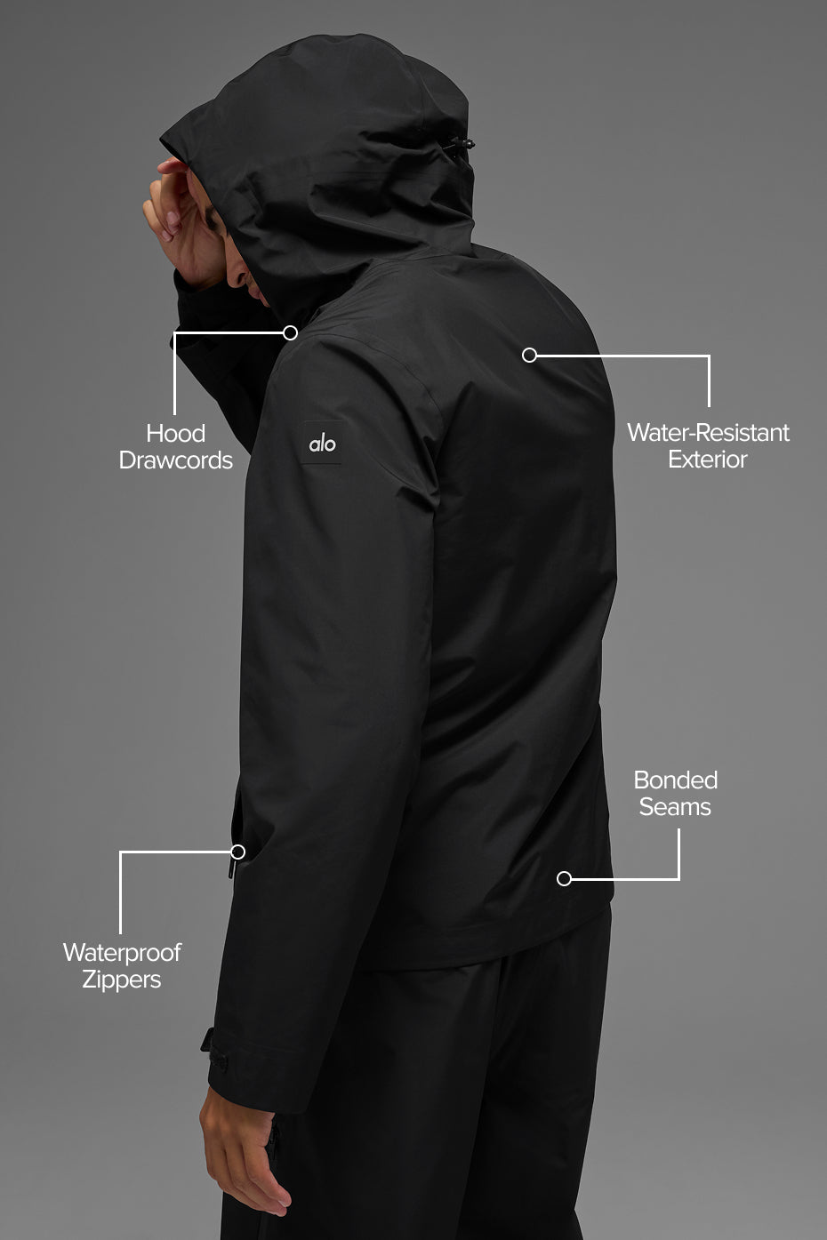 Alo Yoga Alpha Shell Jacket - Black