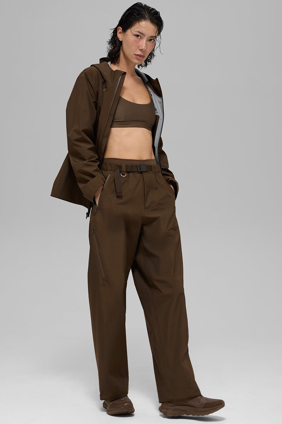 Alo Yoga Alpha Shell Jacket - Espresso