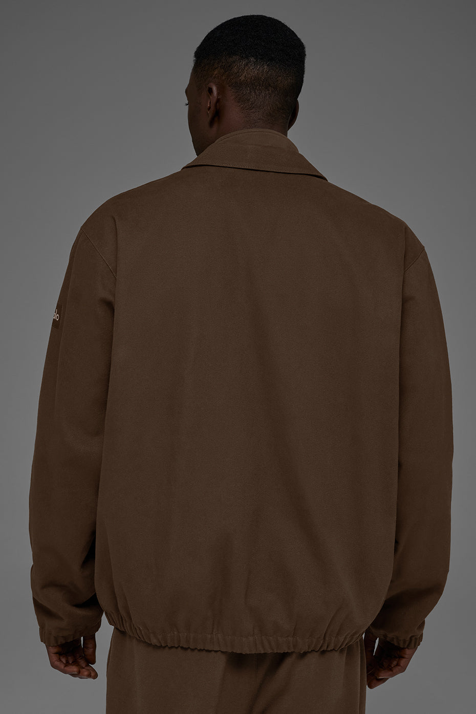 Alo Yoga Cotton Canvas Coaches Jacket - Espresso