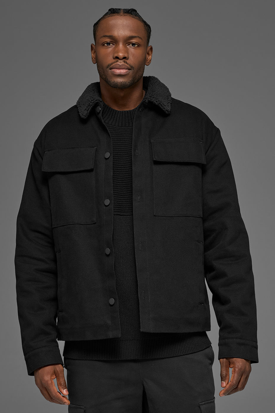 Alo Yoga Canvas Utility Shacket - Black