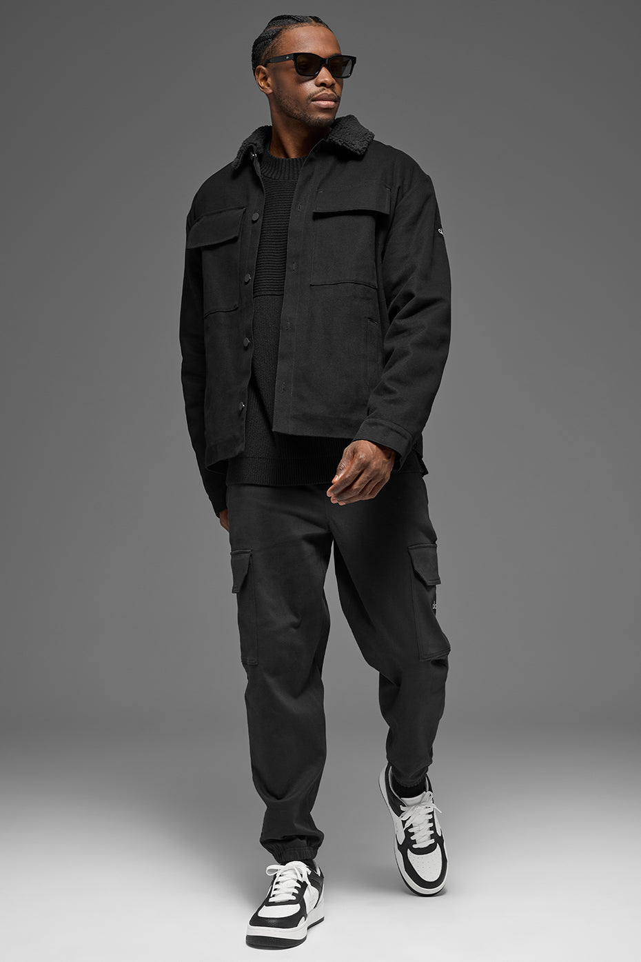 Alo Yoga Canvas Utility Shacket - Black
