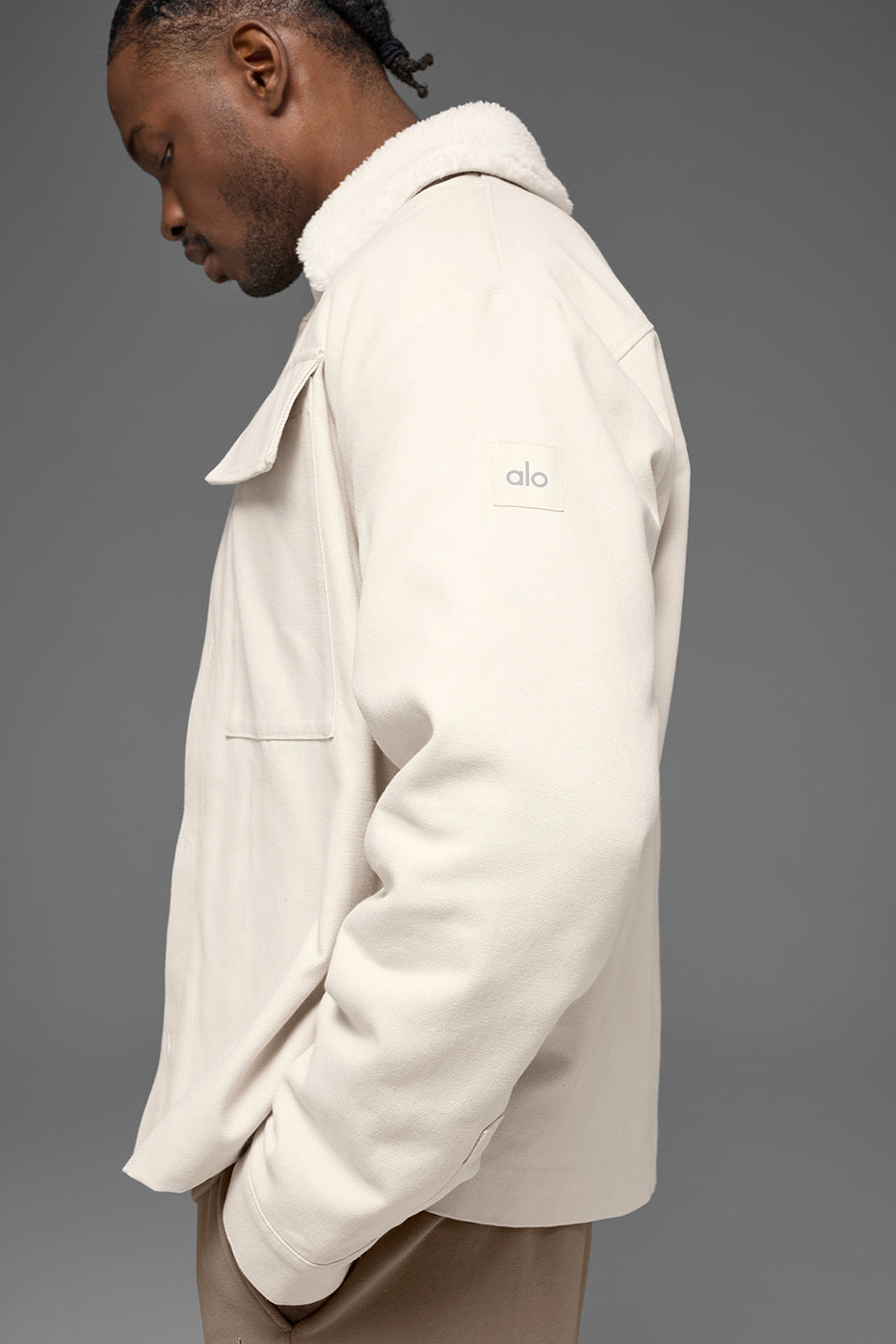 Alo Yoga Canvas Utility Shacket - Bone