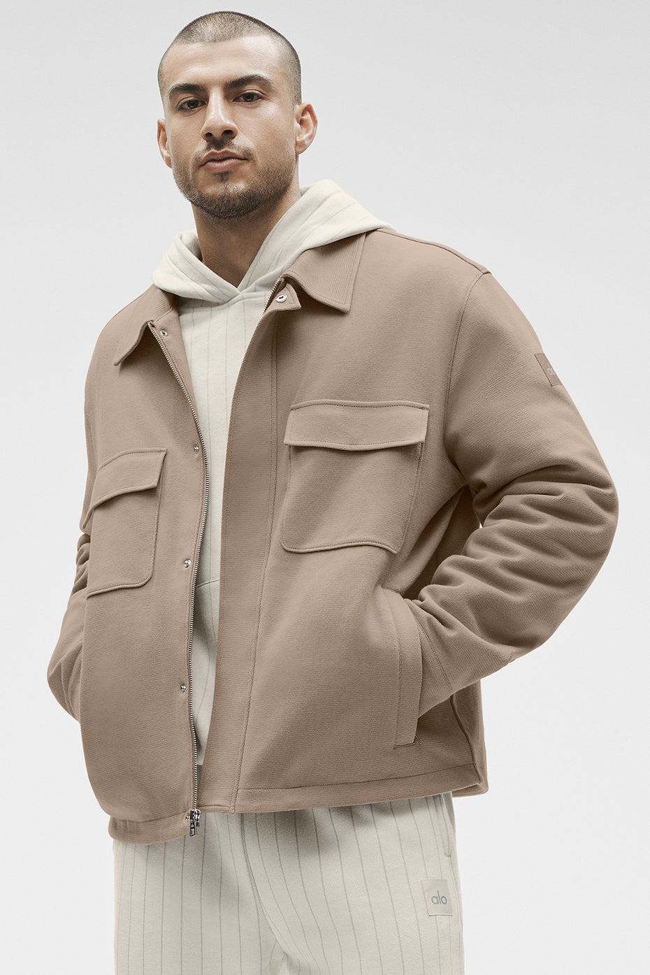 Alo Yoga Kickback Jacket - Gravel