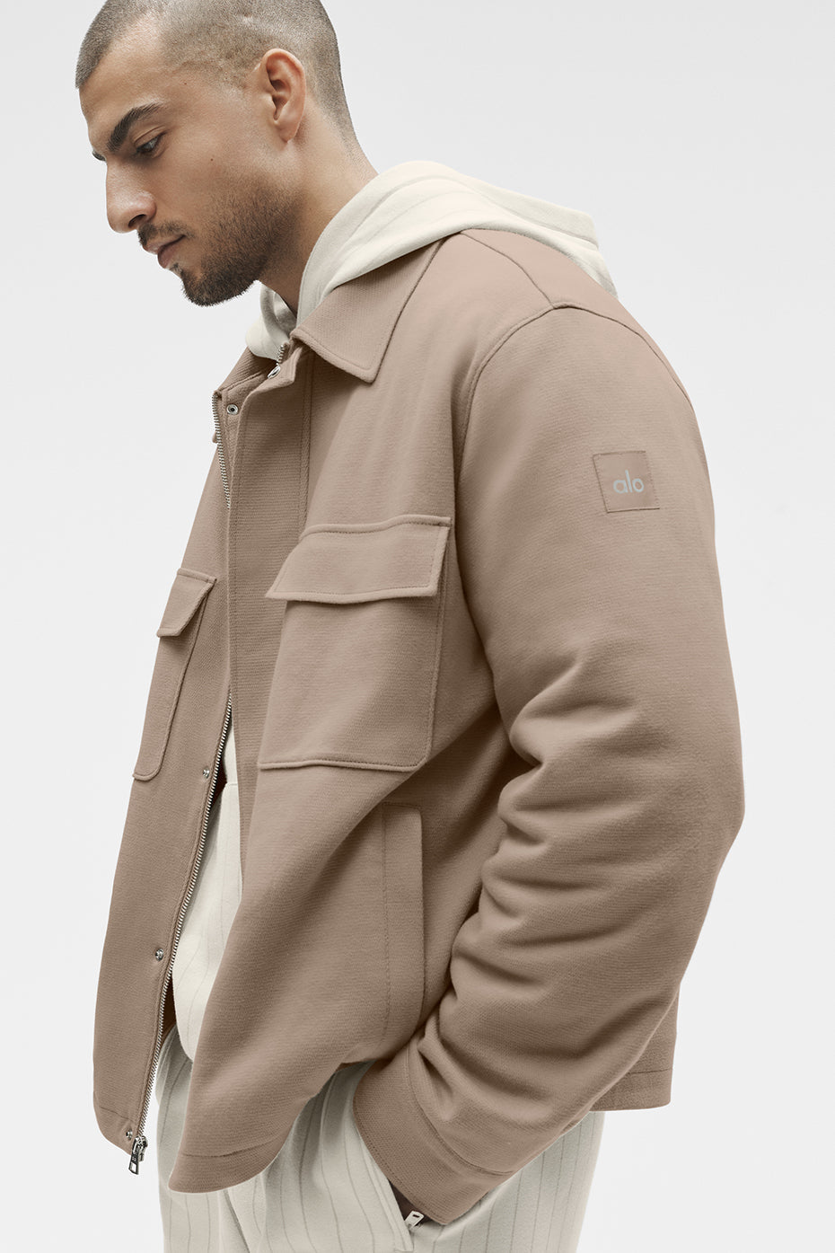 Alo Yoga Kickback Jacket - Gravel