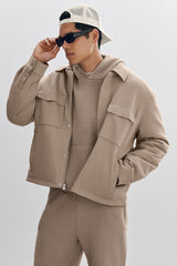 Alo Yoga Kickback Jacket - Gravel