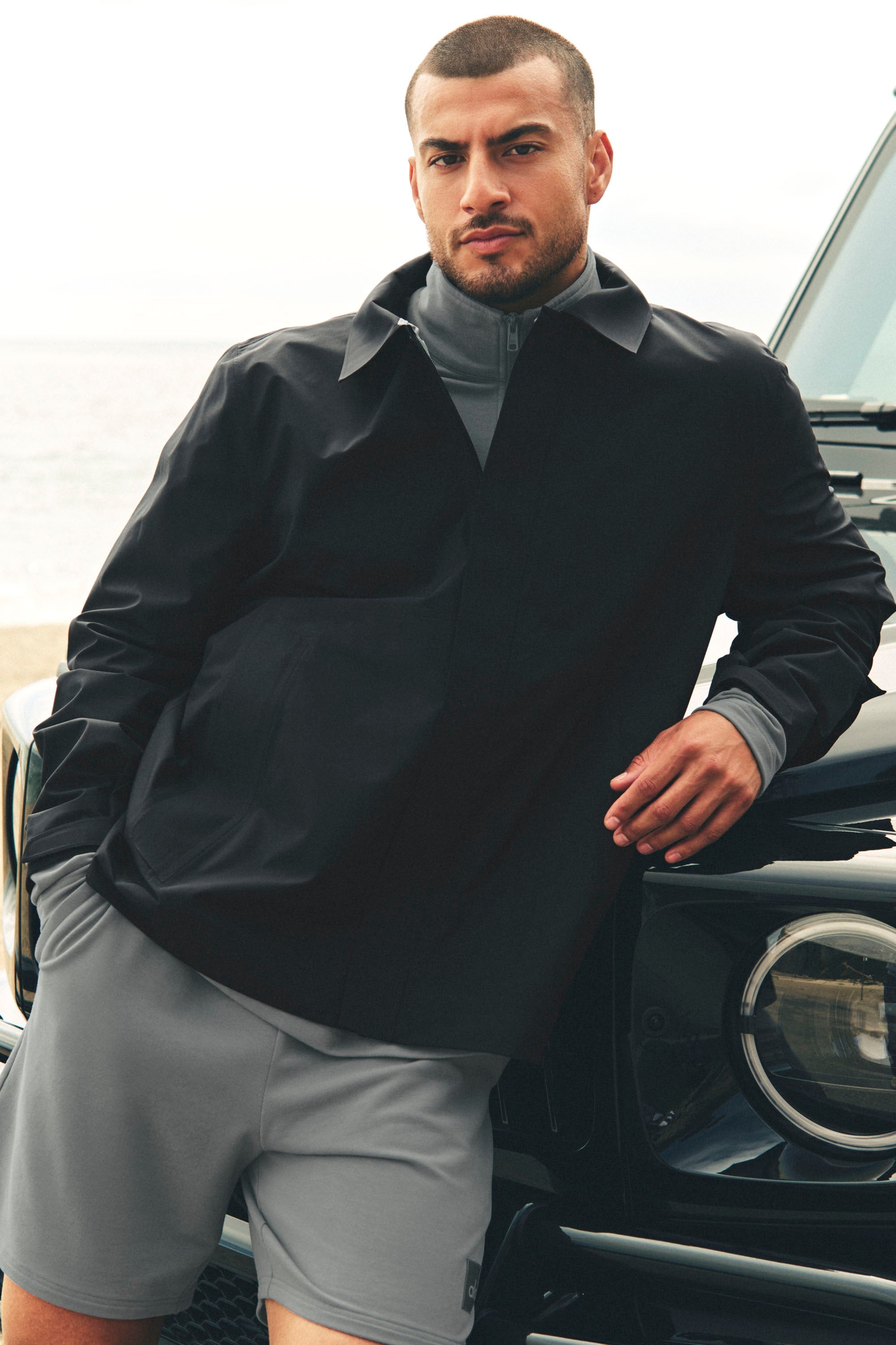 Alo Yoga Alpha Shell Overshirt - Black