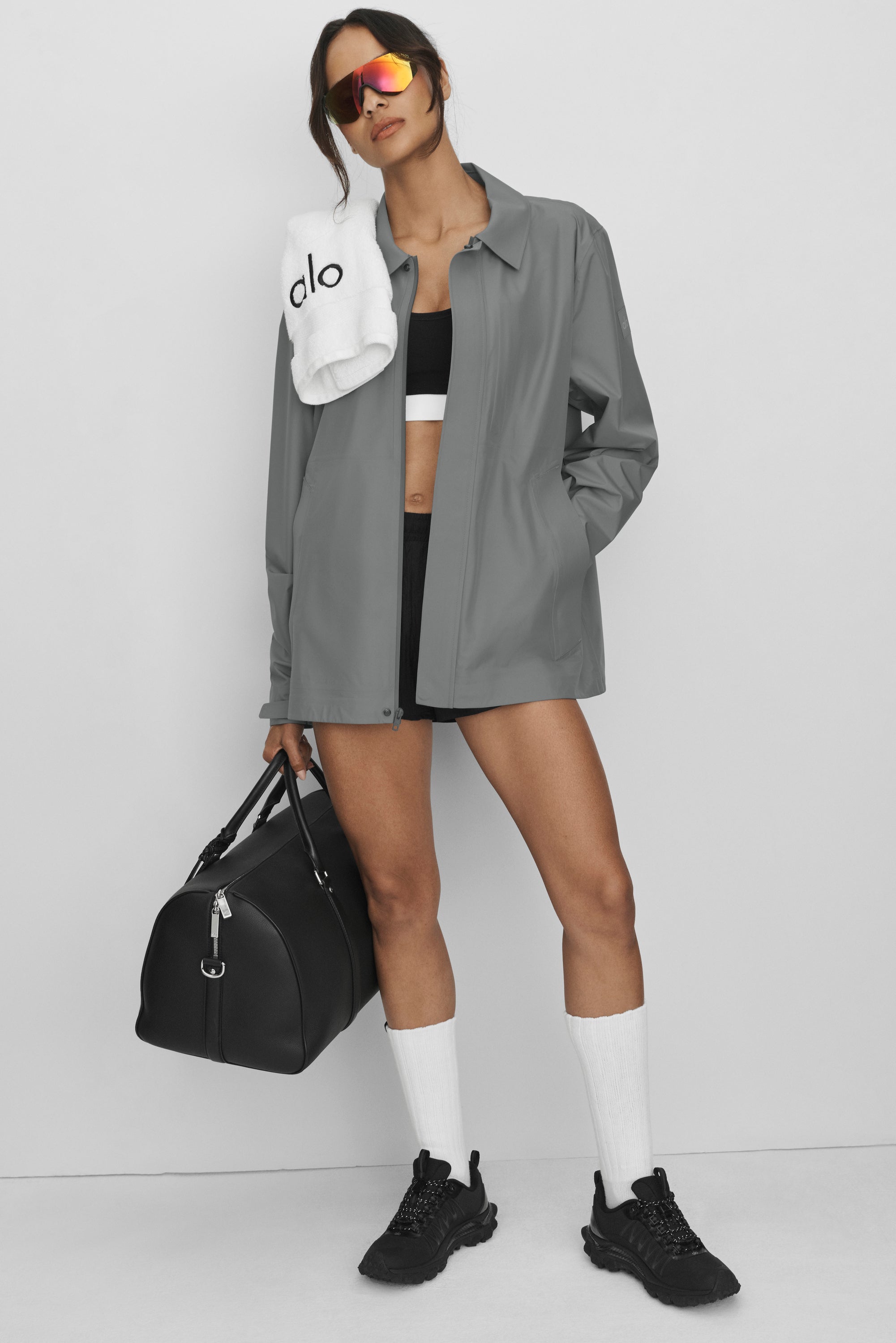 Alo Yoga Alpha Shell Overshirt - Monument