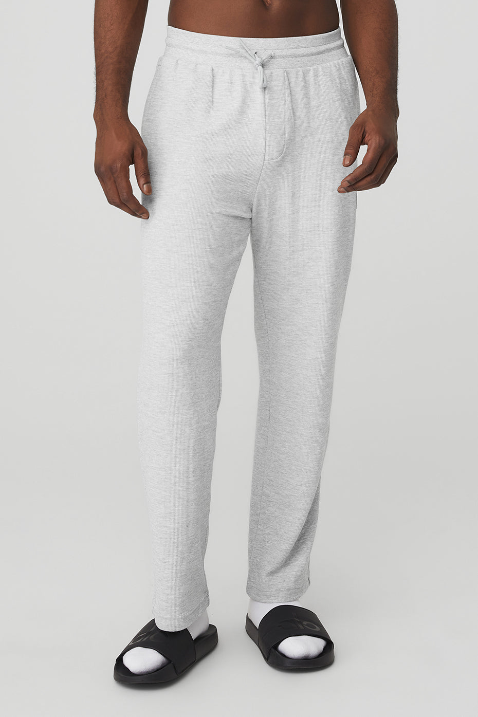 Alo Yoga Micro Waffle Fast Break Sweatpant - Athletic Heather Grey
