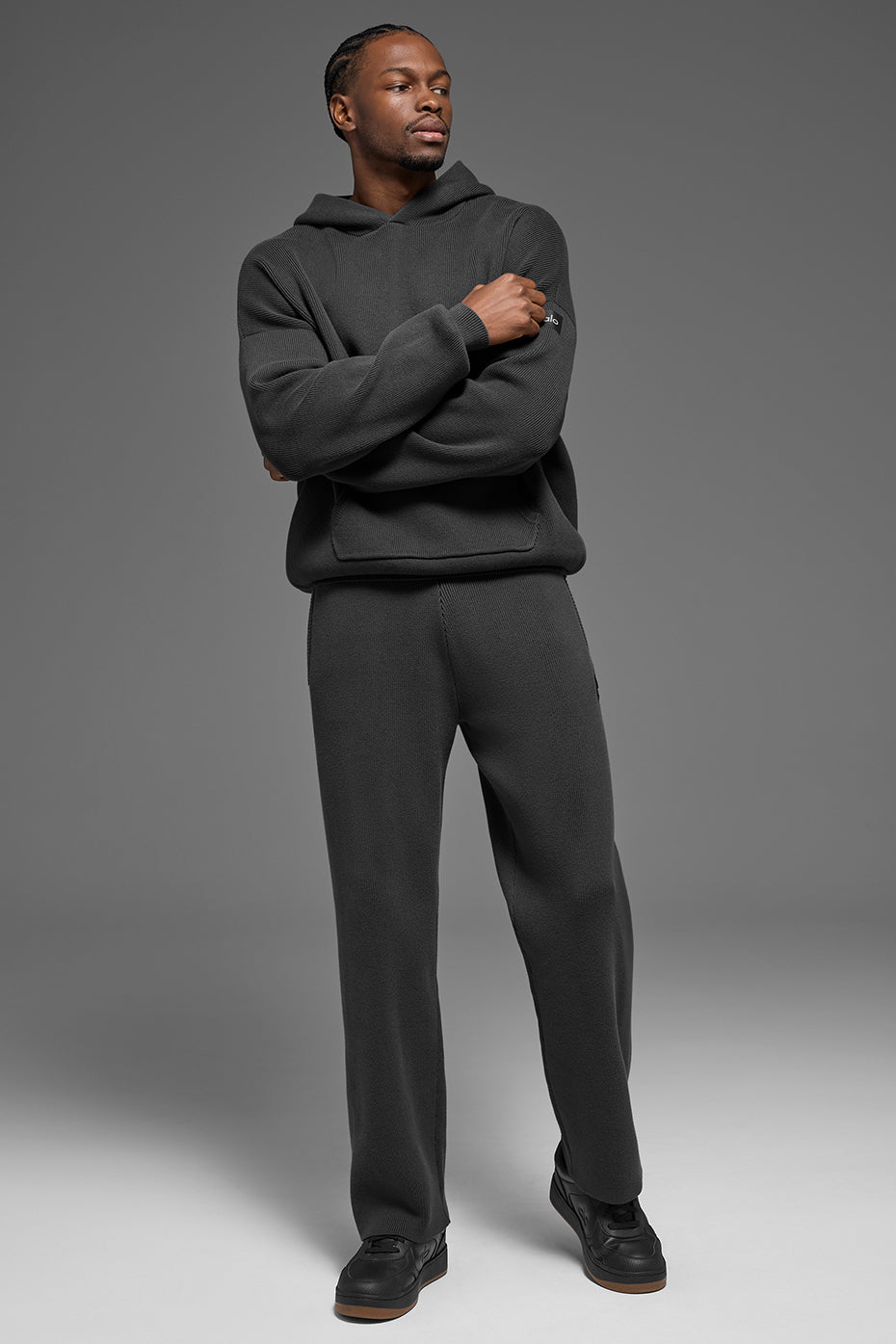 Alo Yoga Scholar Straight Leg Sweatpant - Anthracite