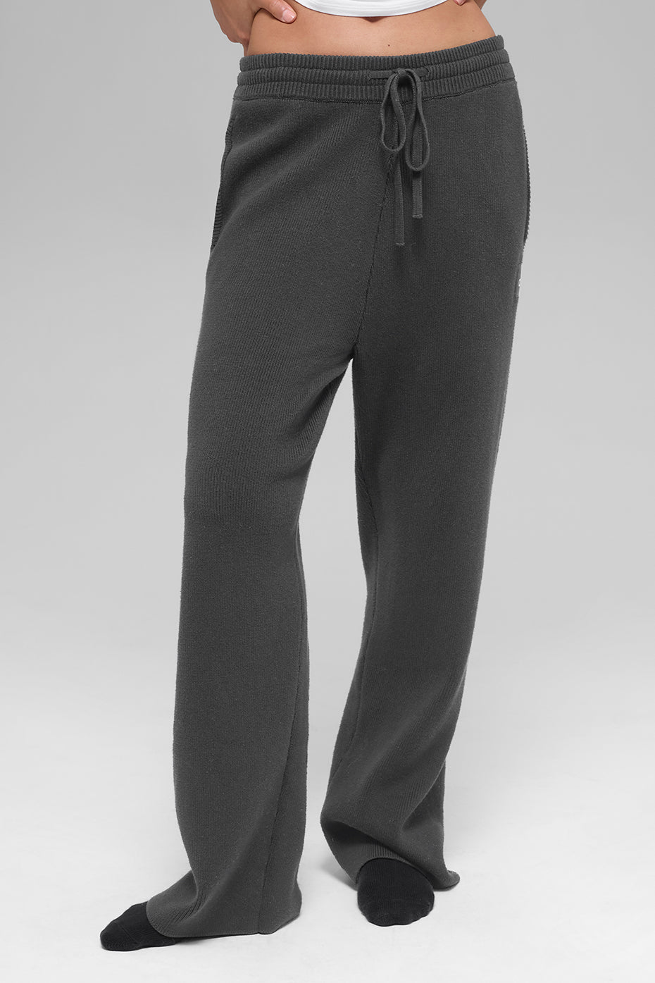 Alo Yoga Scholar Straight Leg Sweatpant - Anthracite