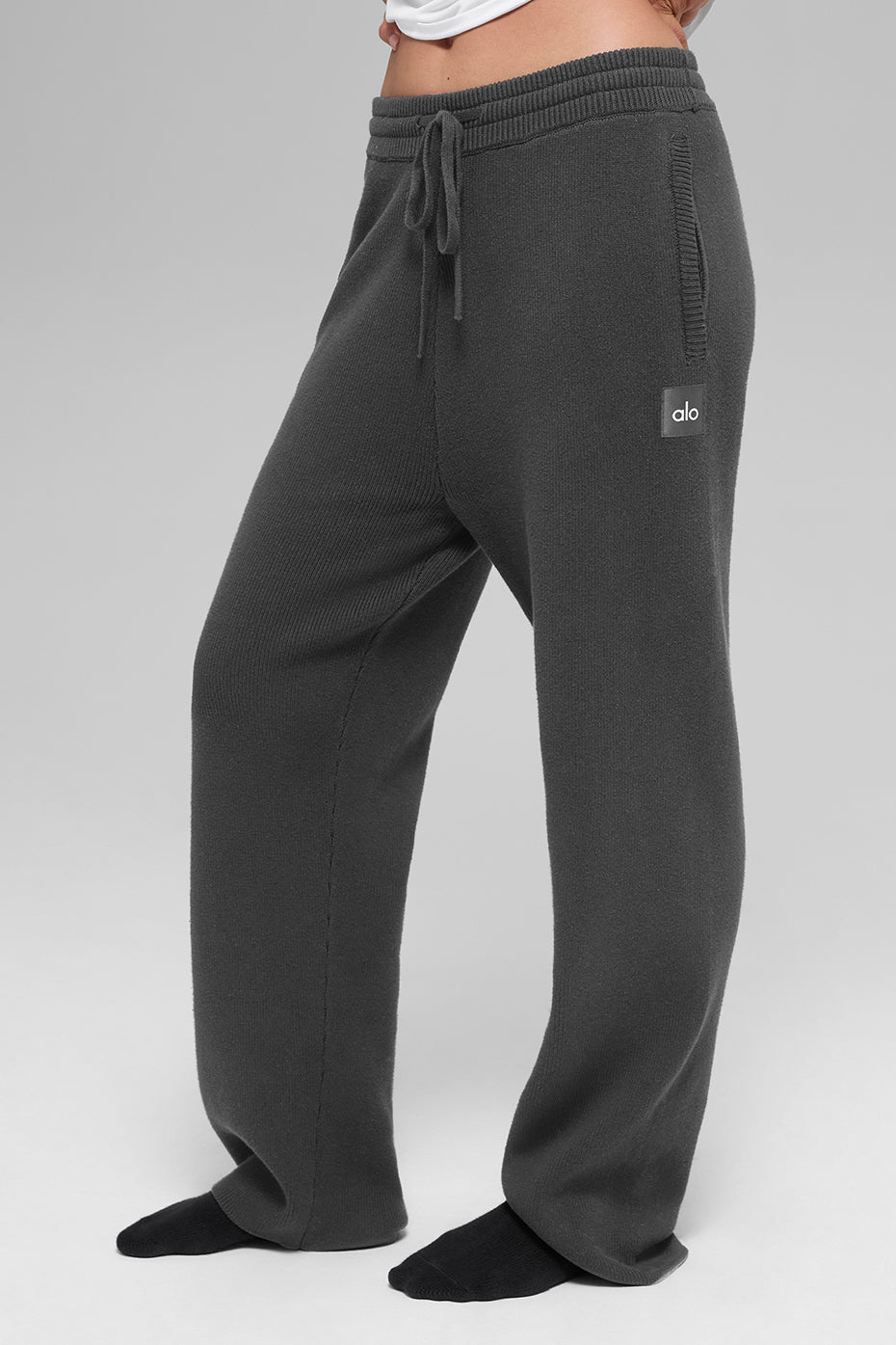 Alo Yoga Scholar Straight Leg Sweatpant - Anthracite