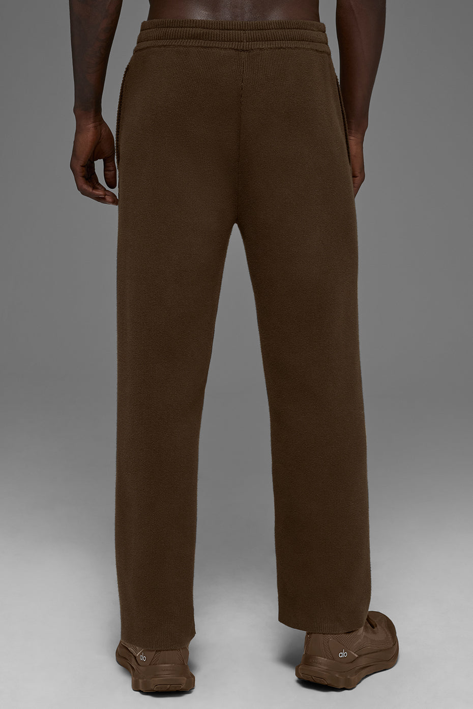 Alo Yoga Scholar Straight Leg Sweatpant - Espresso