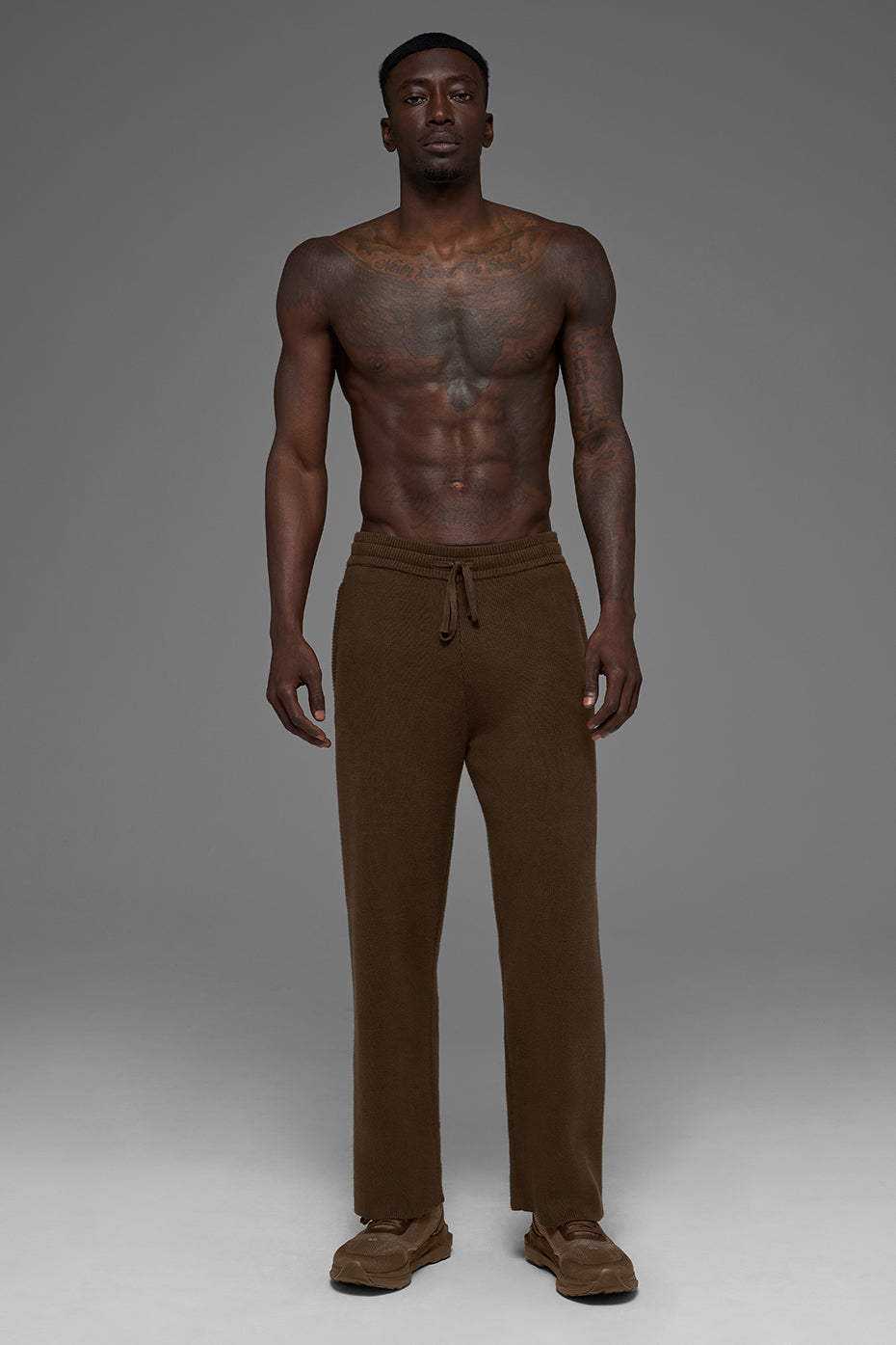 Alo Yoga Scholar Straight Leg Sweatpant - Espresso