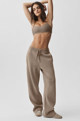 Alo Yoga Scholar Straight Leg Sweatpant - Gravel