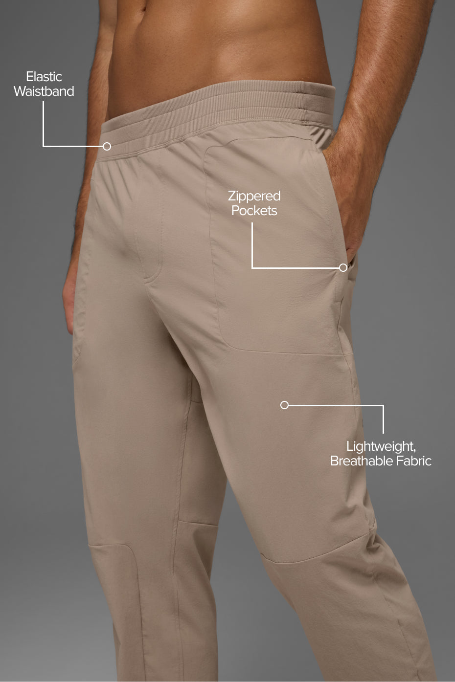 Alo Yoga Co-Op Pant (Long) - Gravel