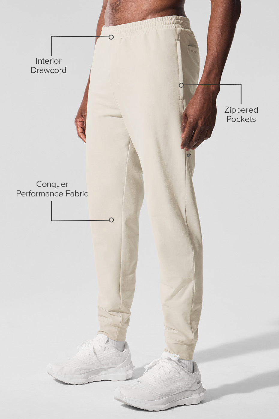 Alo Yoga Conquer Max Performance Jogger - Bone