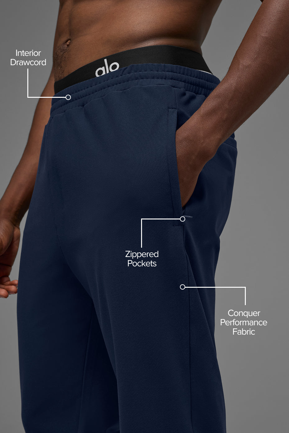 Alo Yoga Conquer Max Performance Jogger - Navy
