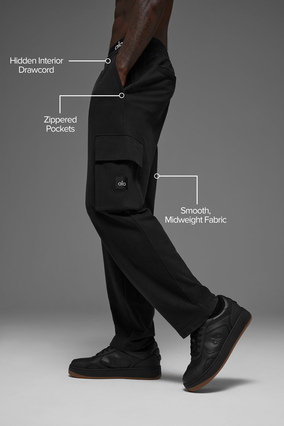 Alo Yoga Double Take Cargo Pant - Black