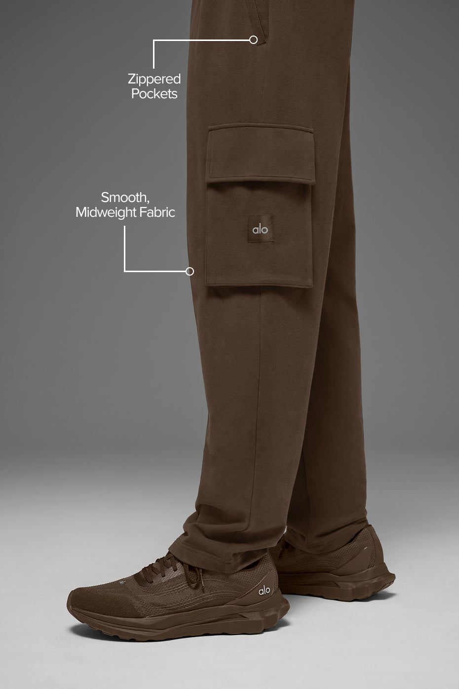 Alo Yoga Double Take Cargo Pant - Espresso