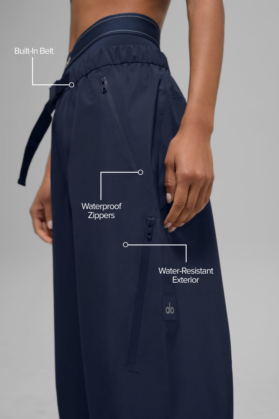 Alo Yoga Alpha Shell Pant - Navy