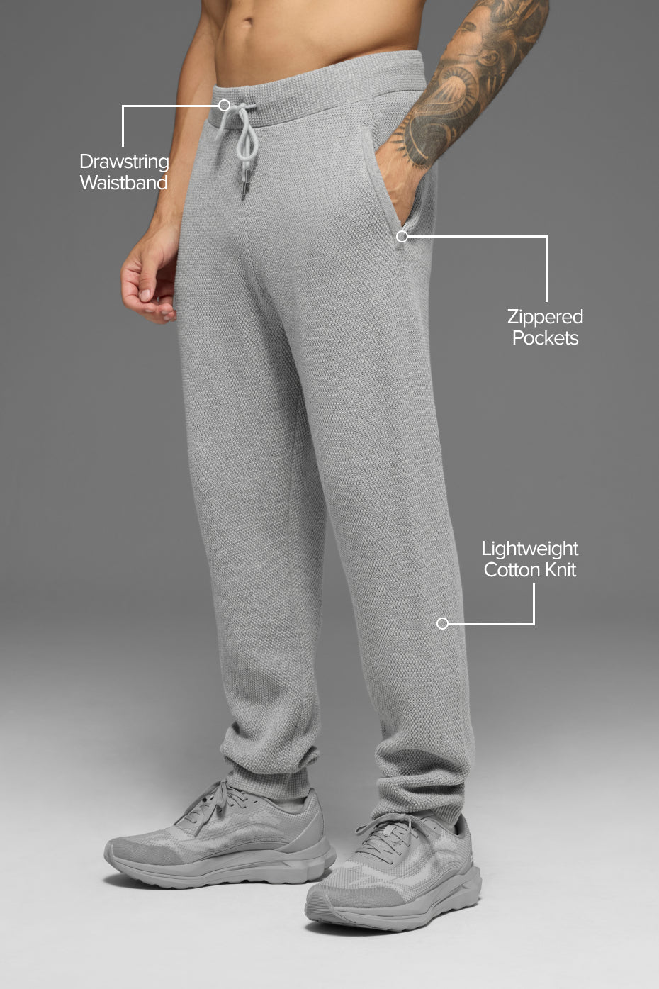 Alo Yoga Sports Club Jogger - Athletic Heather Grey