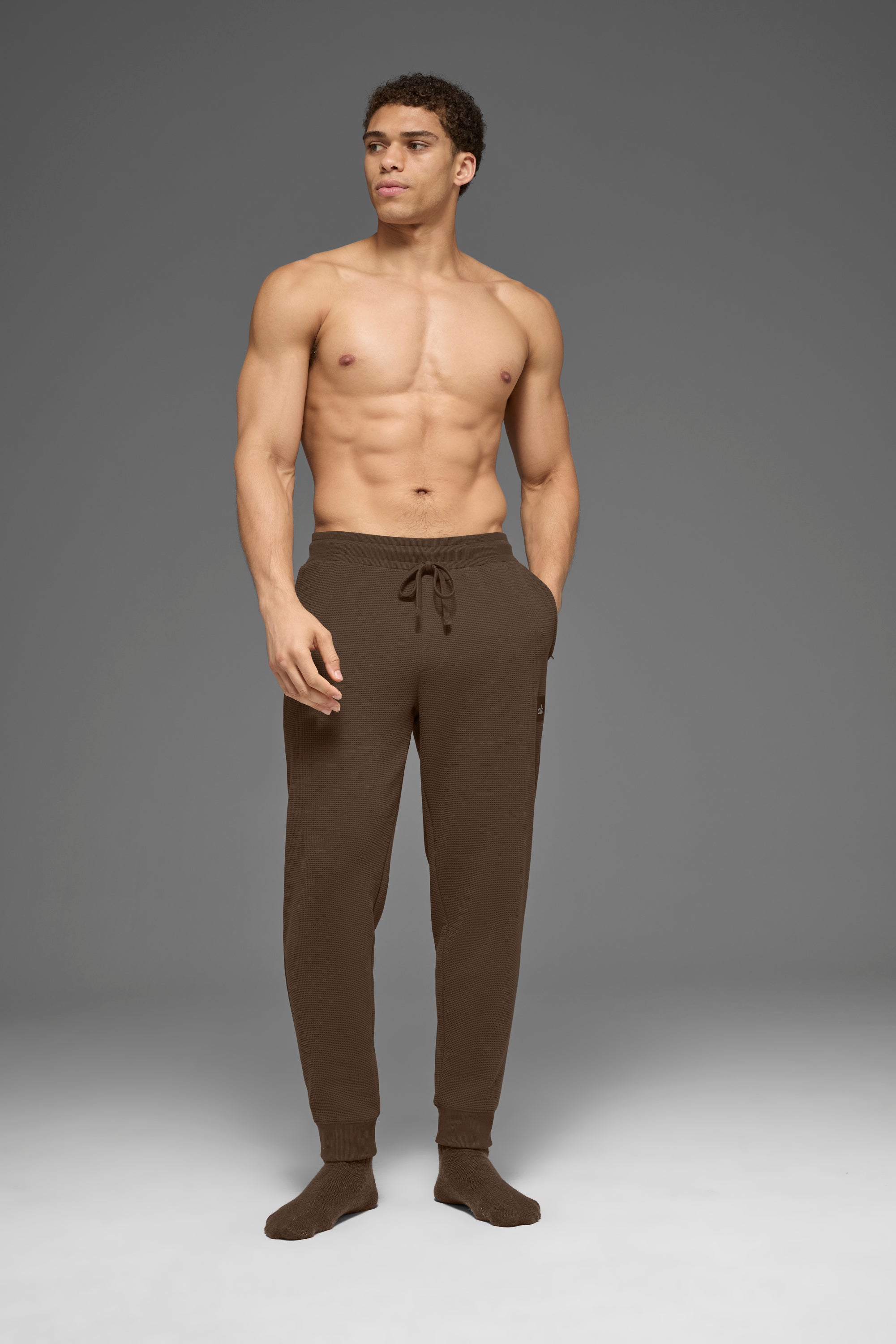 Alo Yoga Waffle Lounge Jogger - Espresso