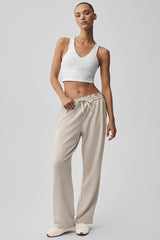 Alo Yoga Double Take Straight Leg Pant - Bone