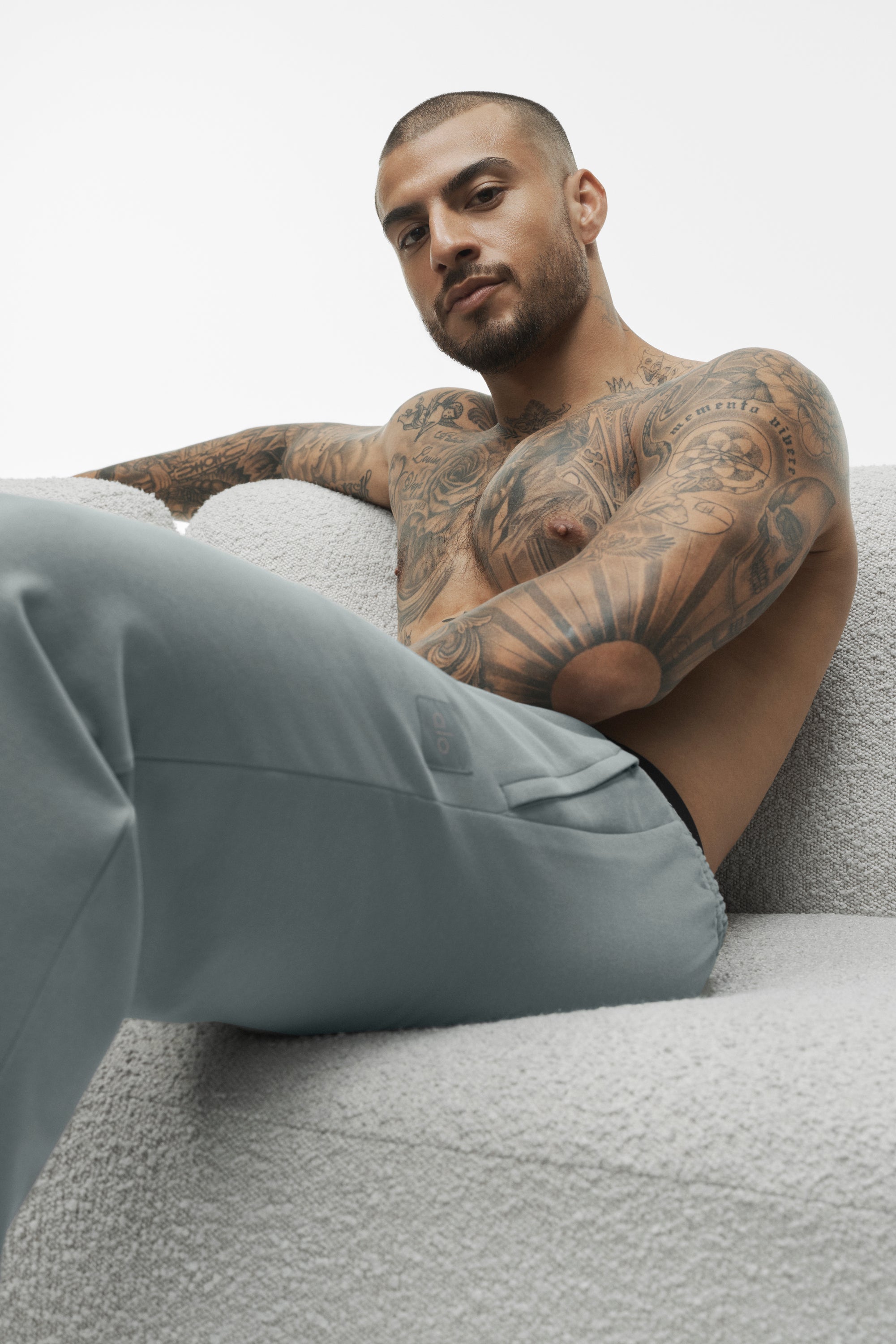Alo Yoga Double Take Straight Leg Pant - Monument