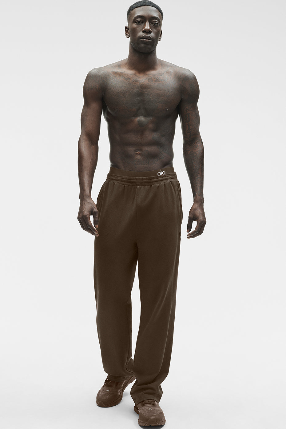 Alo Yoga Double Take Straight Leg Pant - Espresso