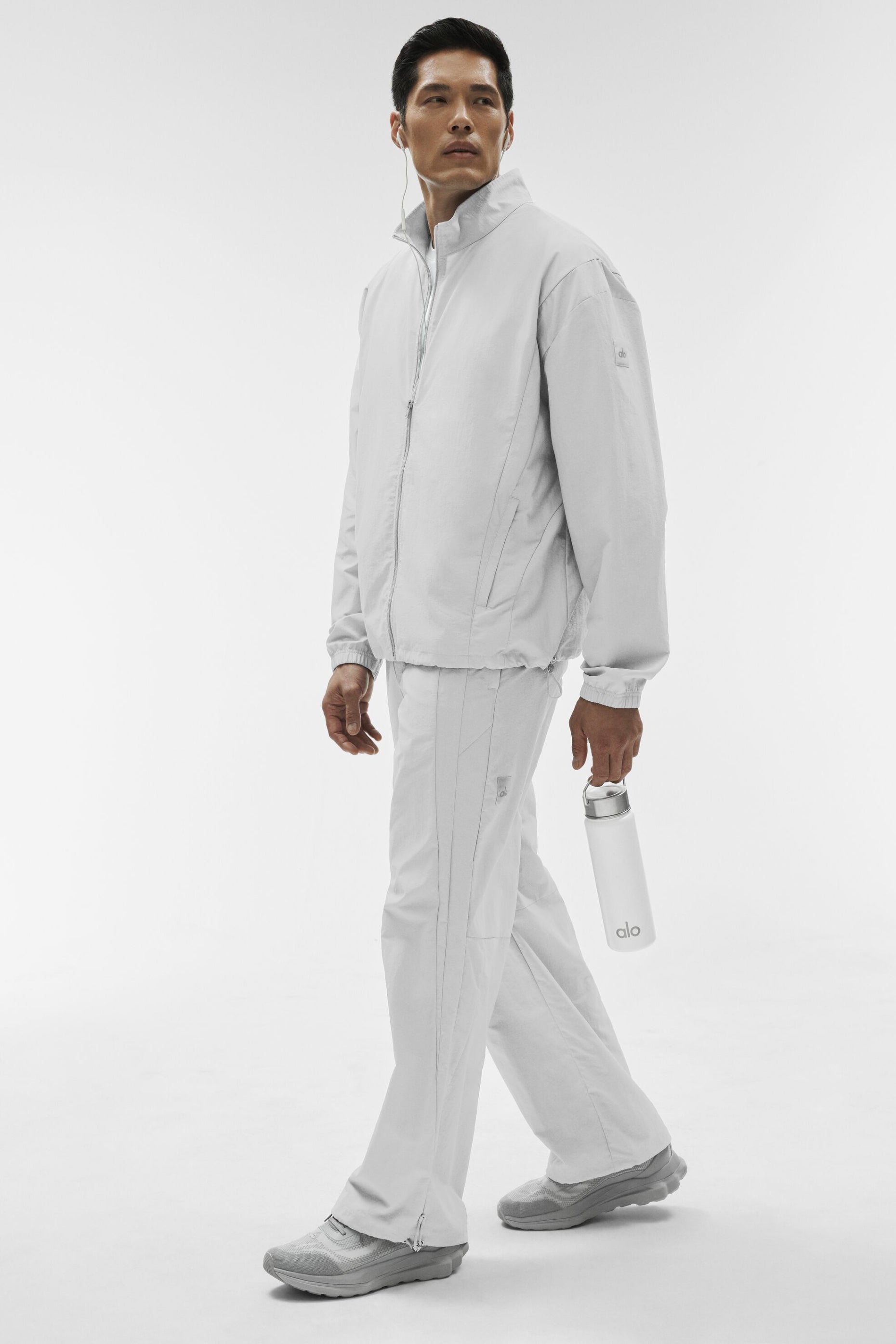 Alo Yoga Takeaway Track Straight Leg Pant - Titanium