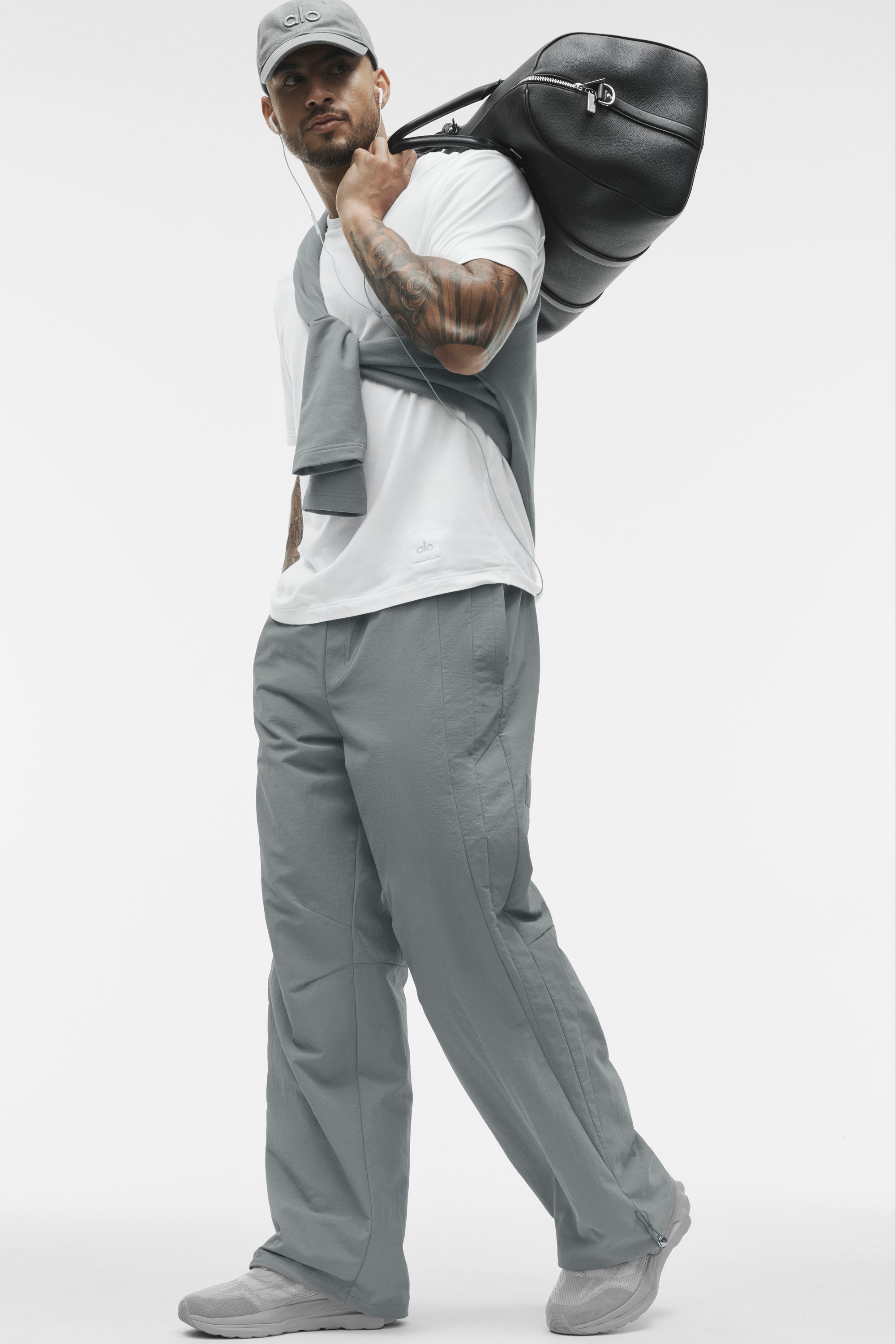 Alo Yoga Takeaway Track Straight Leg Pant - Monument