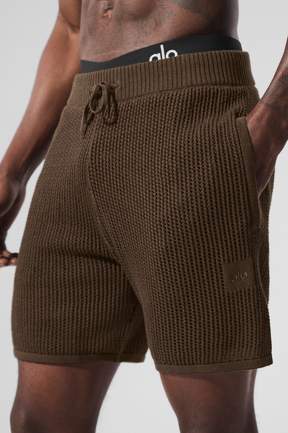 Alo Yoga Open-Knit Short - Espresso