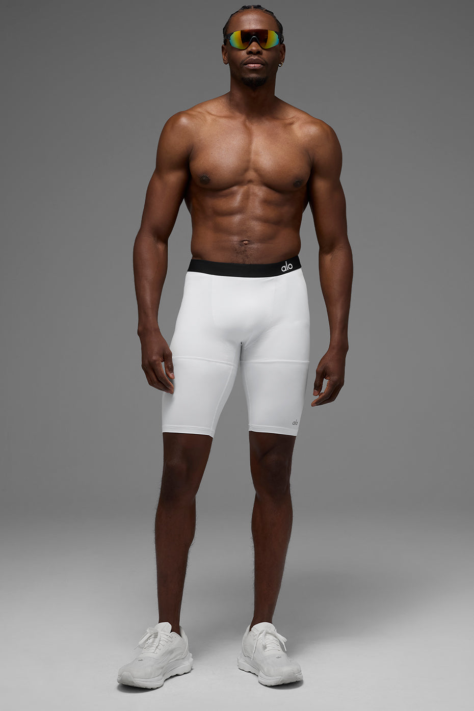 Alo Yoga 9" Flight Compression Short - White