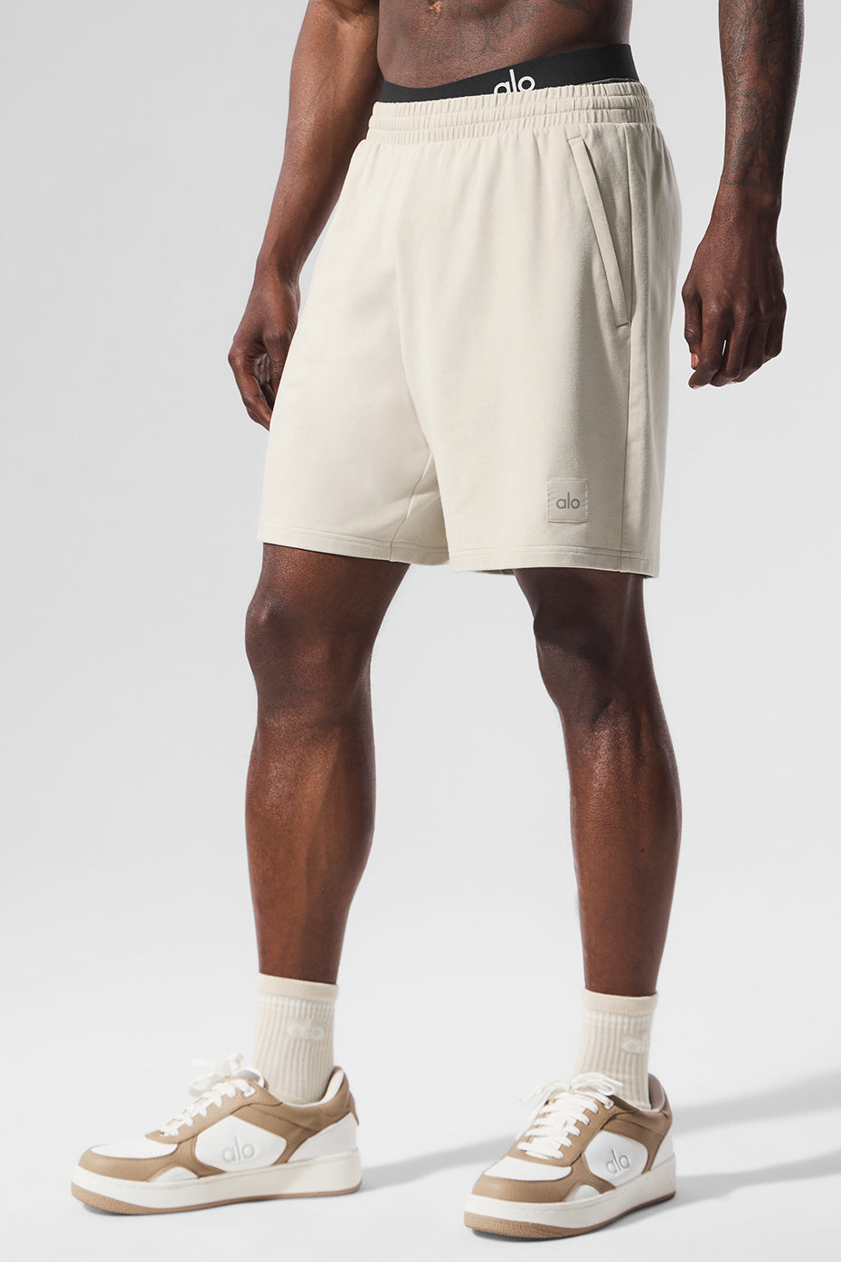 Alo Yoga 7" Double Take Short - Bone