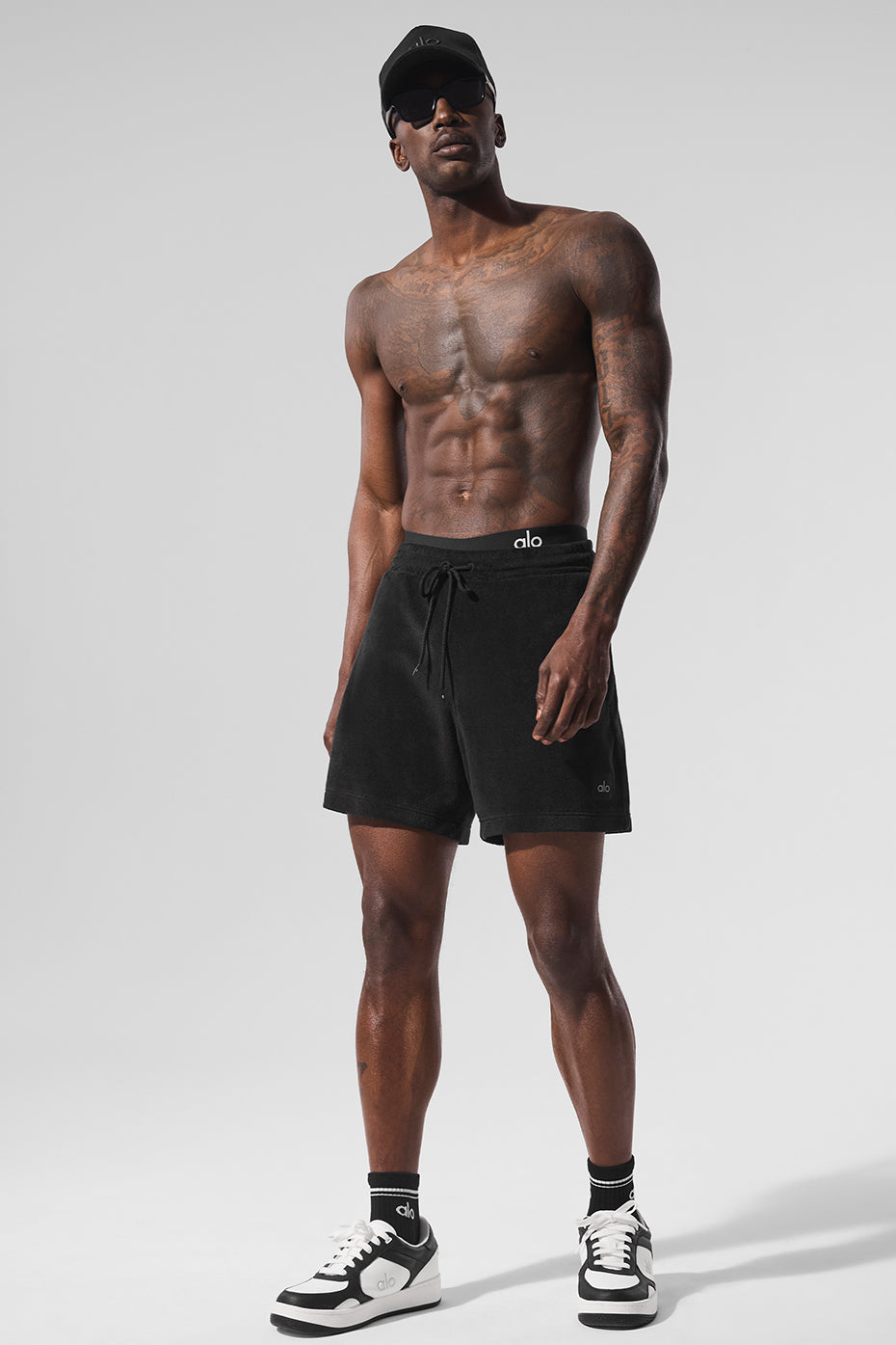 Alo Yoga 7" Coastal Terry Short - Black