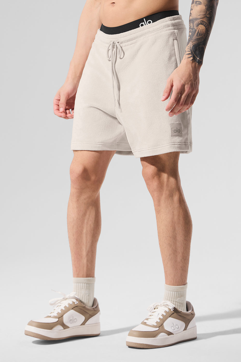 Alo Yoga 7" Coastal Terry Short - Bone