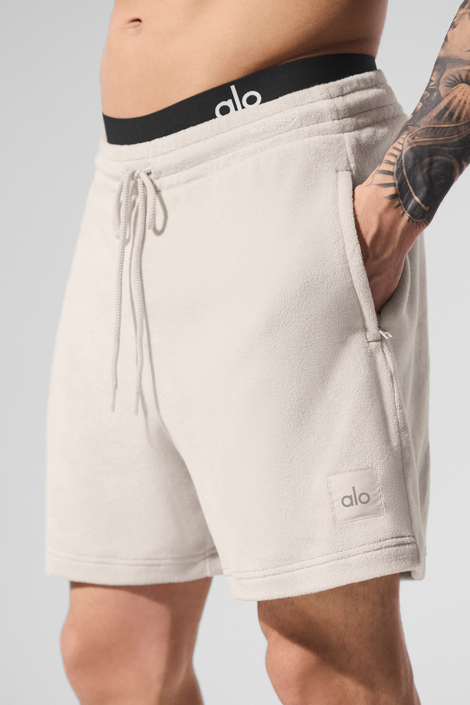 Alo Yoga 7" Coastal Terry Short - Bone