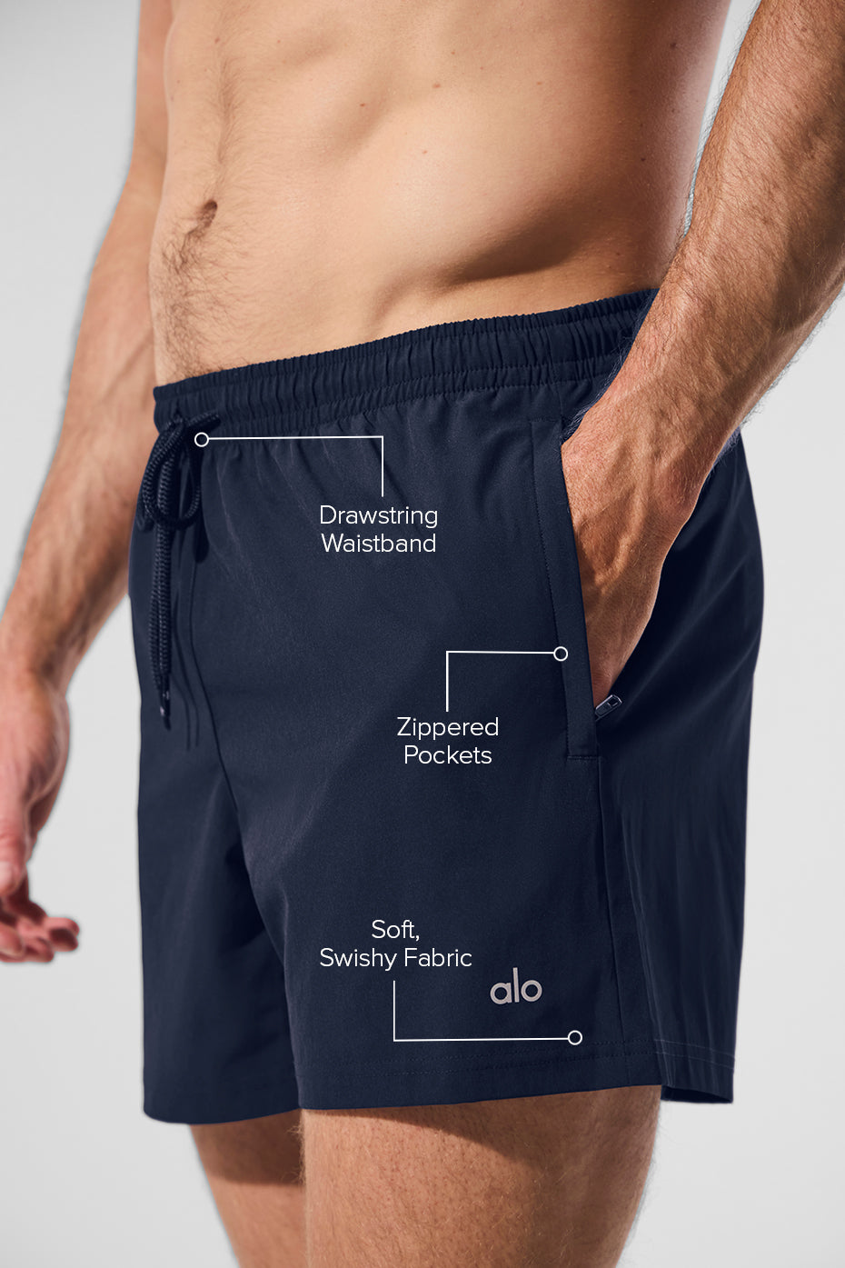 Alo Yoga 5" Circuit Short - Navy