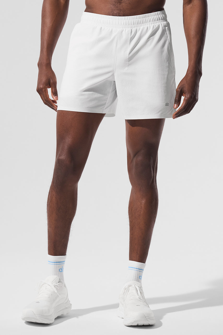 Alo Yoga 5" Traction Running Short - White