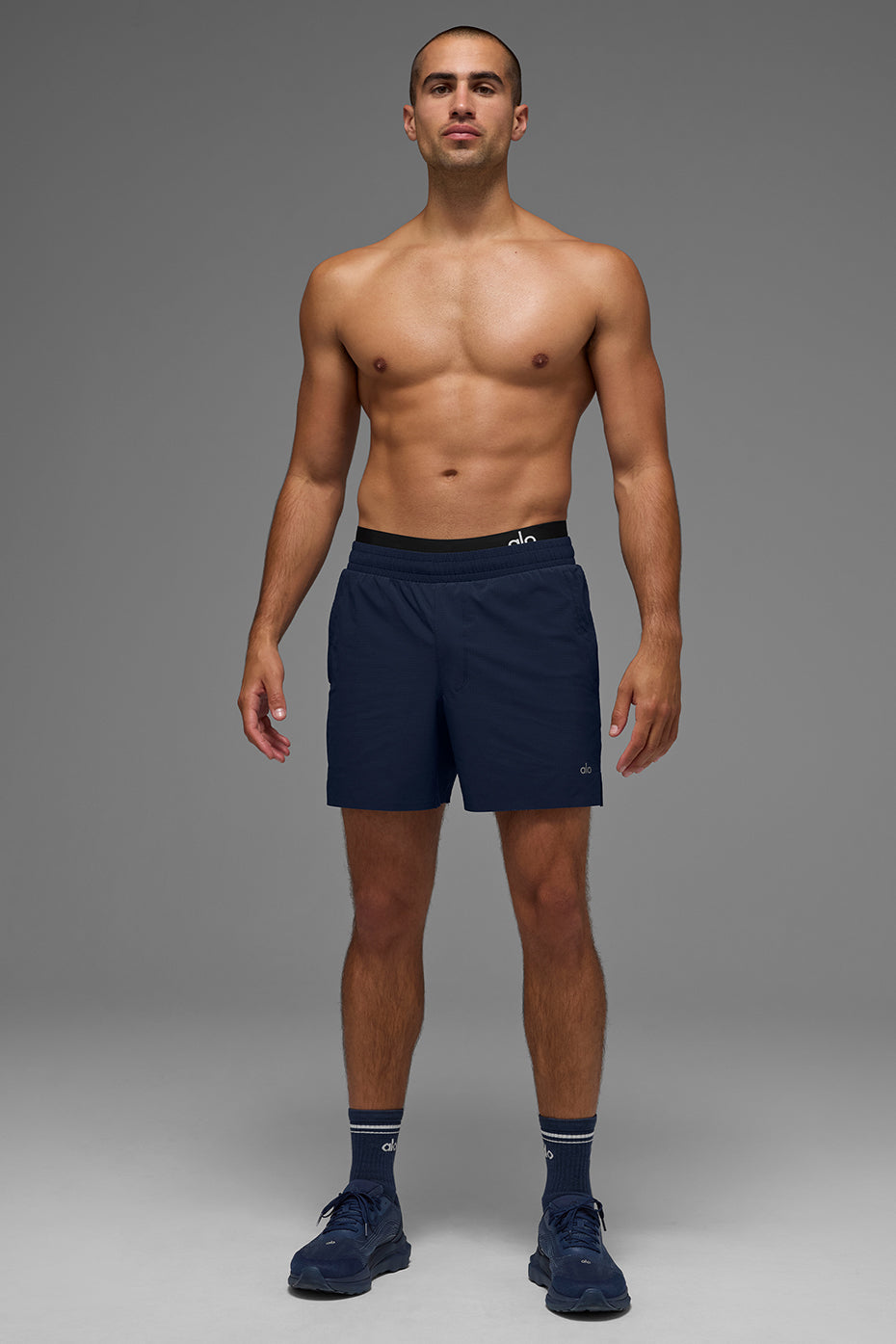 Alo Yoga 5" Traction Running Short - Navy