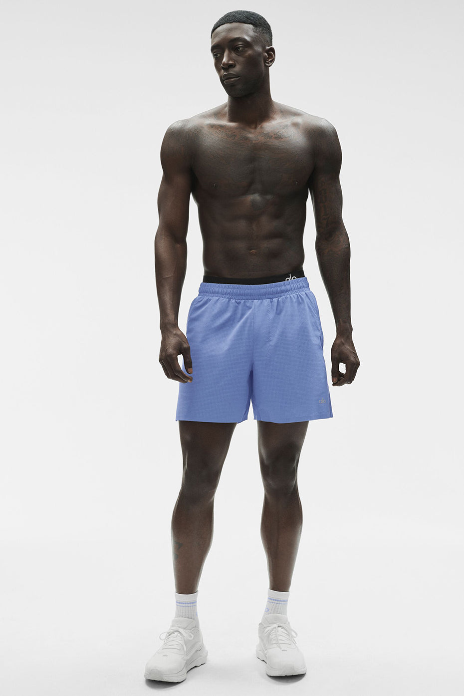 Alo Yoga 5" Traction Running Short - Provence Blue