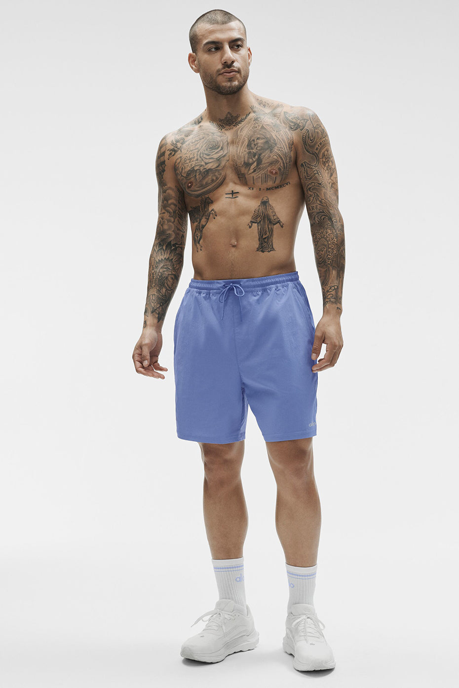 Alo Yoga 7" High Tide Board Short - Provence Blue