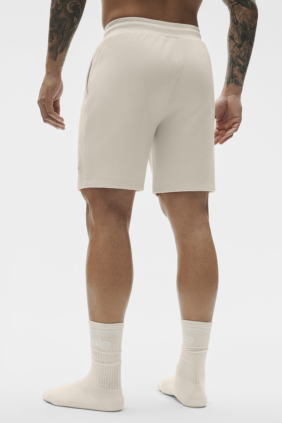 Alo Yoga 7" Waffle Lounge Short - Bone