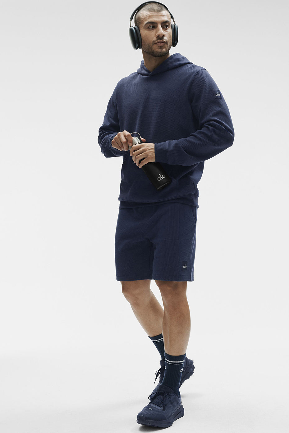Alo Yoga 7" Waffle Lounge Short - Navy