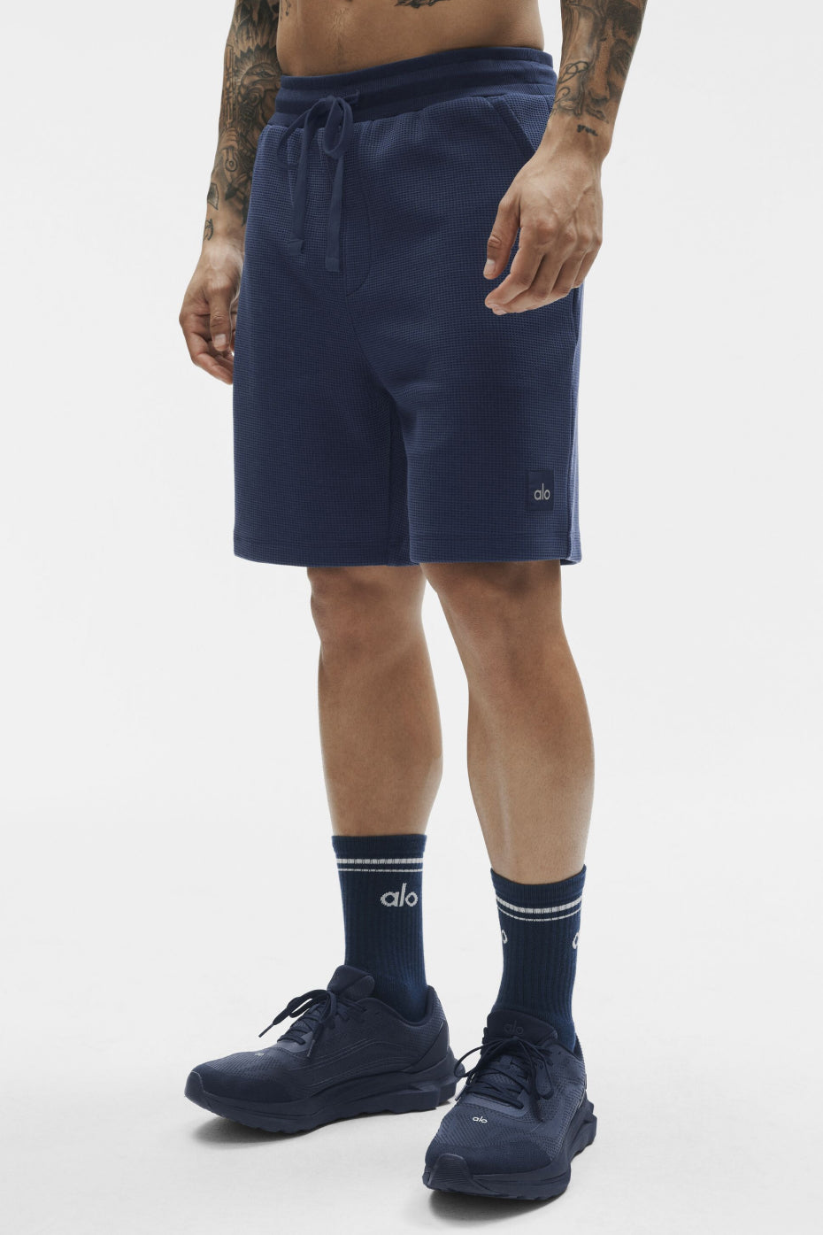 Alo Yoga 7" Waffle Lounge Short - Navy