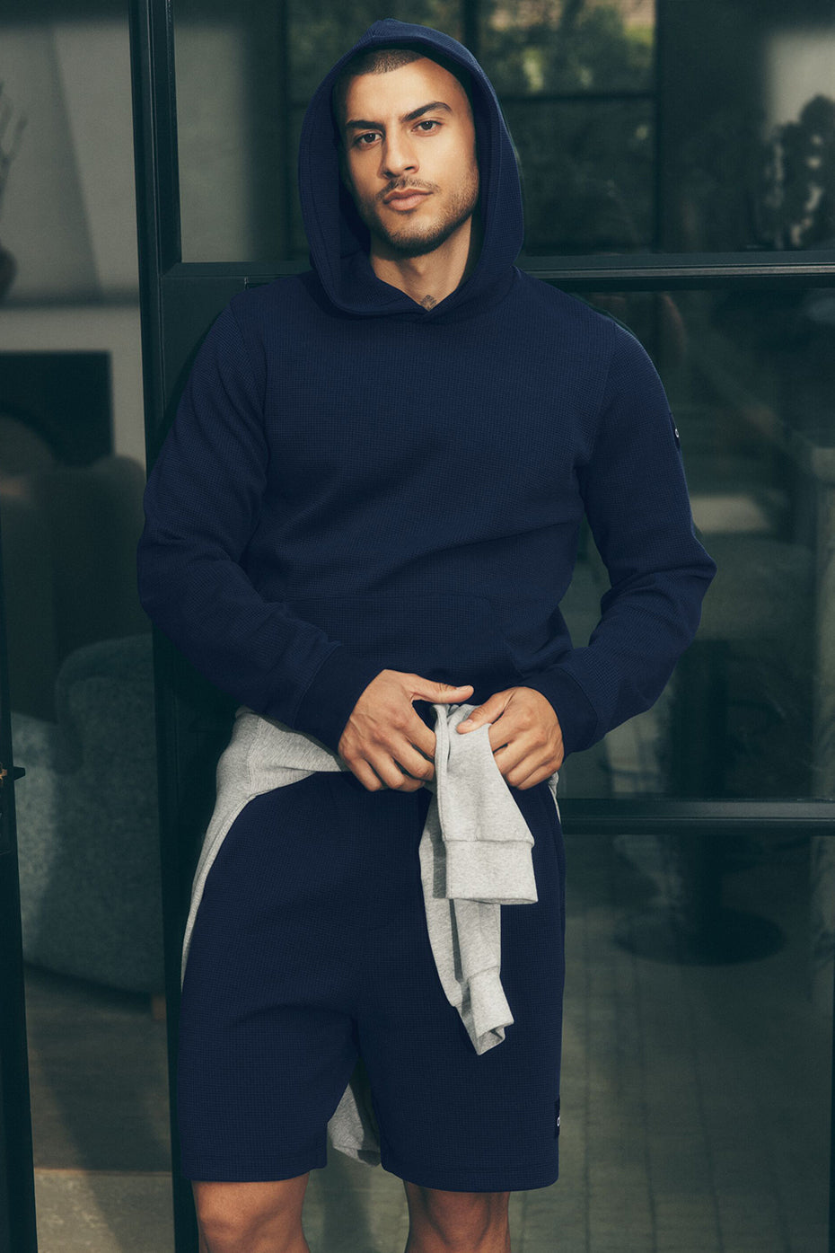 Alo Yoga 7" Waffle Lounge Short - Navy