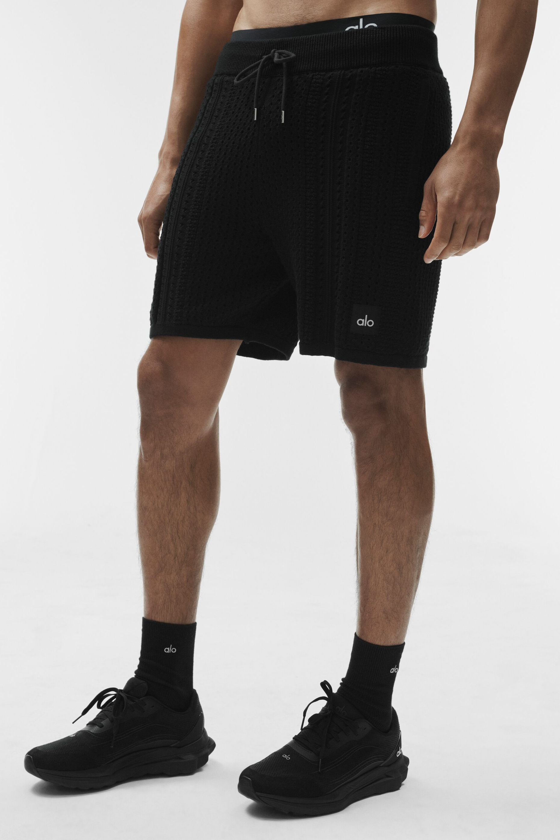 Alo Yoga 7" Coastline Knit Short - Black