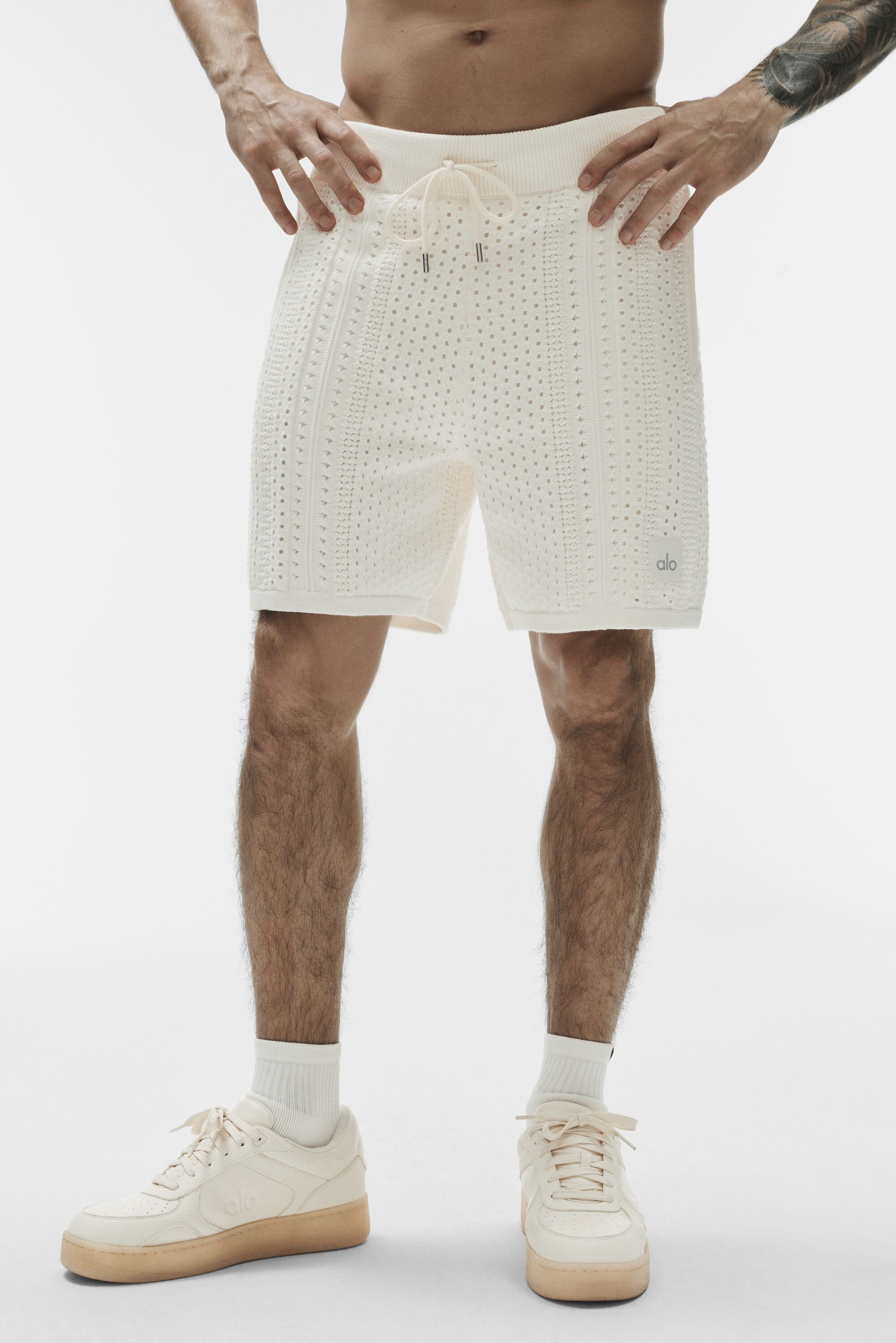 Alo Yoga 7" Coastline Knit Short - Ivory