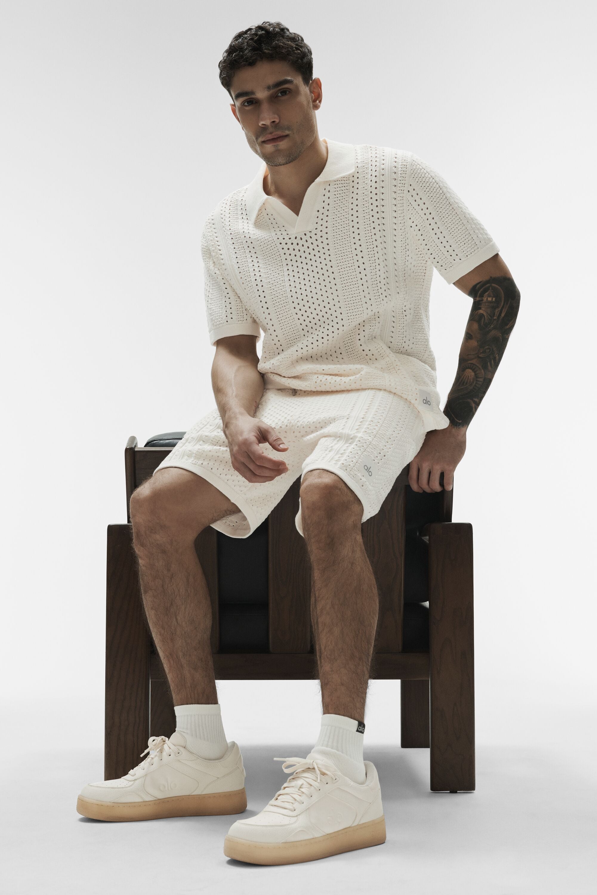 Alo Yoga 7" Coastline Knit Short - Ivory