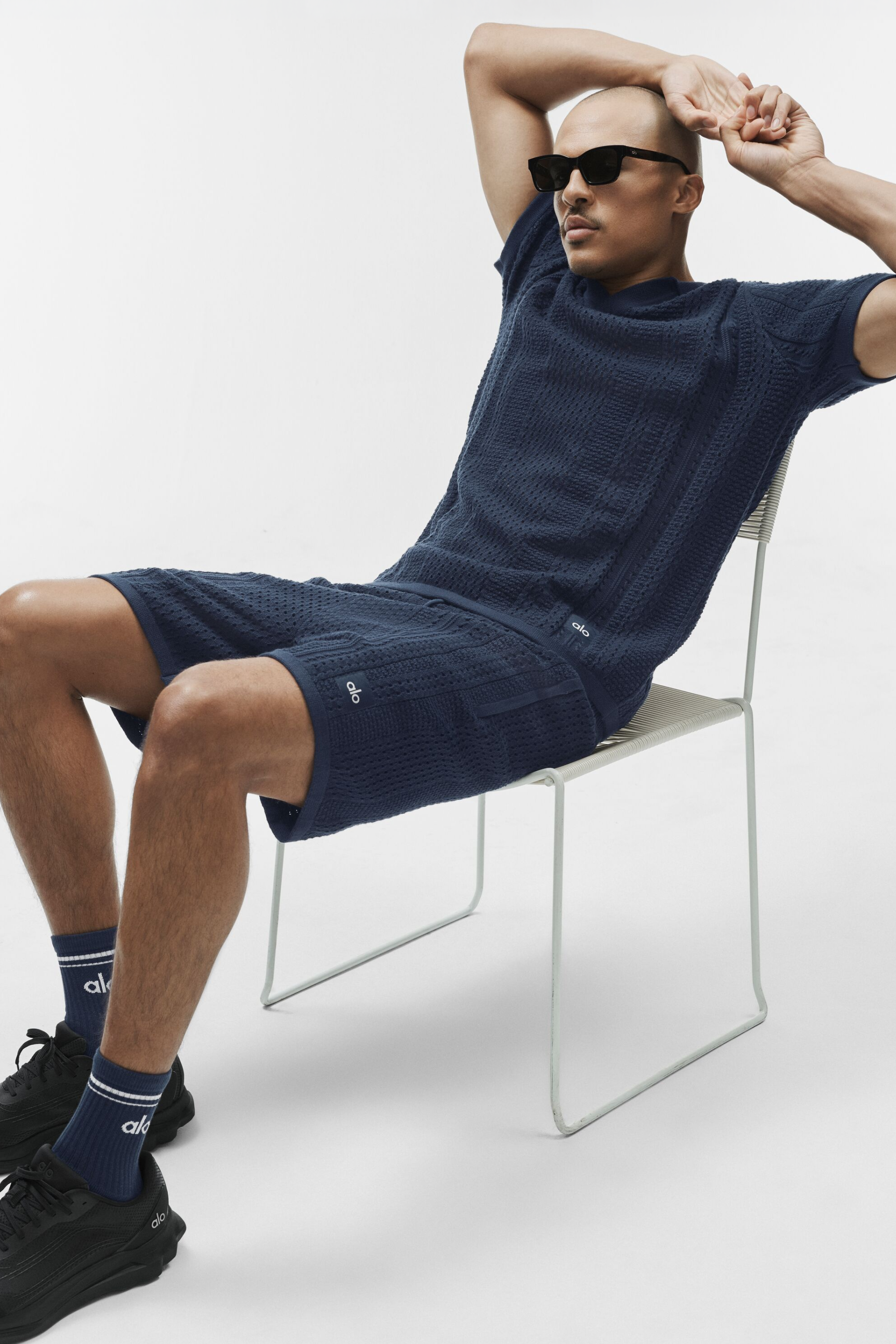 Alo Yoga 7" Coastline Knit Short - Navy